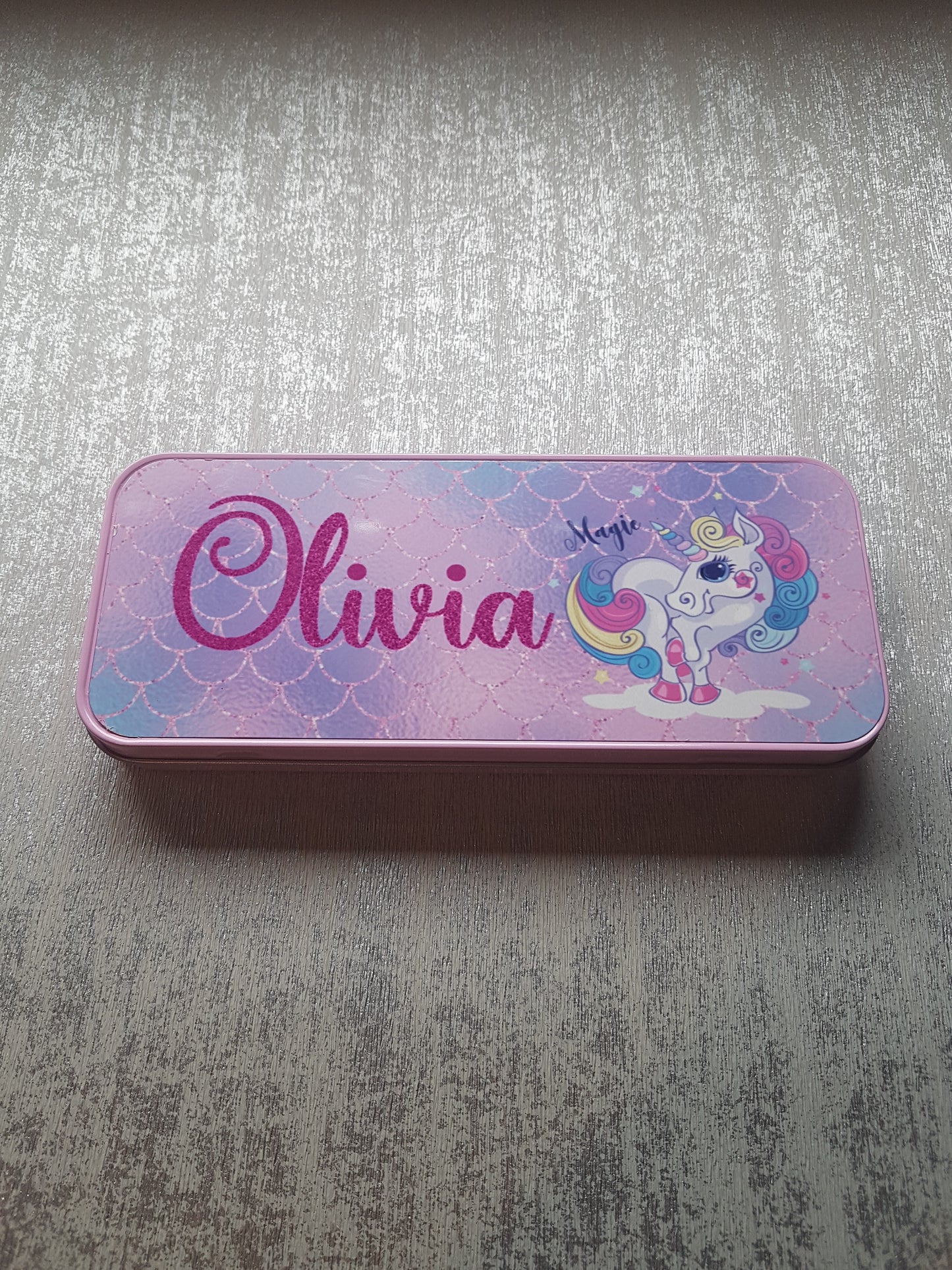 Personalised Unicorn Jewellery / Pencil Tin