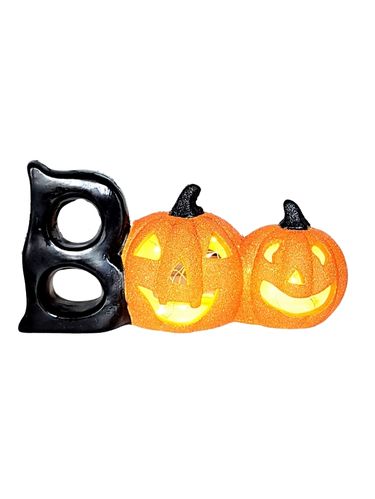 Large Ceramic Pumpkin Candle Holder,