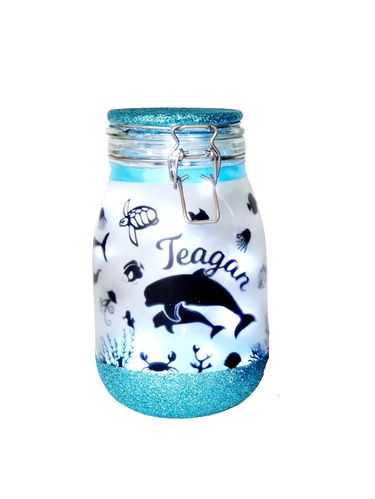 Large Personalised Dolphin Night Light