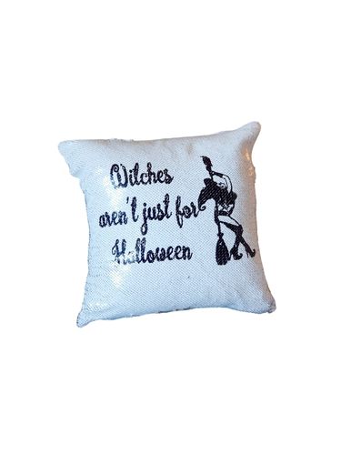 Witch Reversible Sequins Cushion