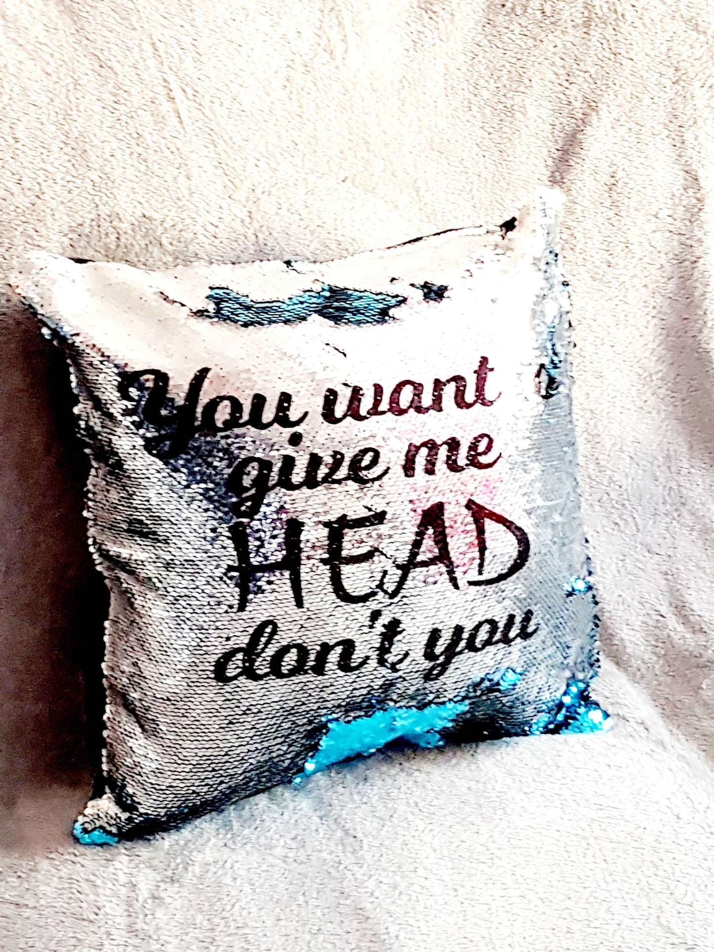 Cheeky Sequin Pillow - Best Friend Gift