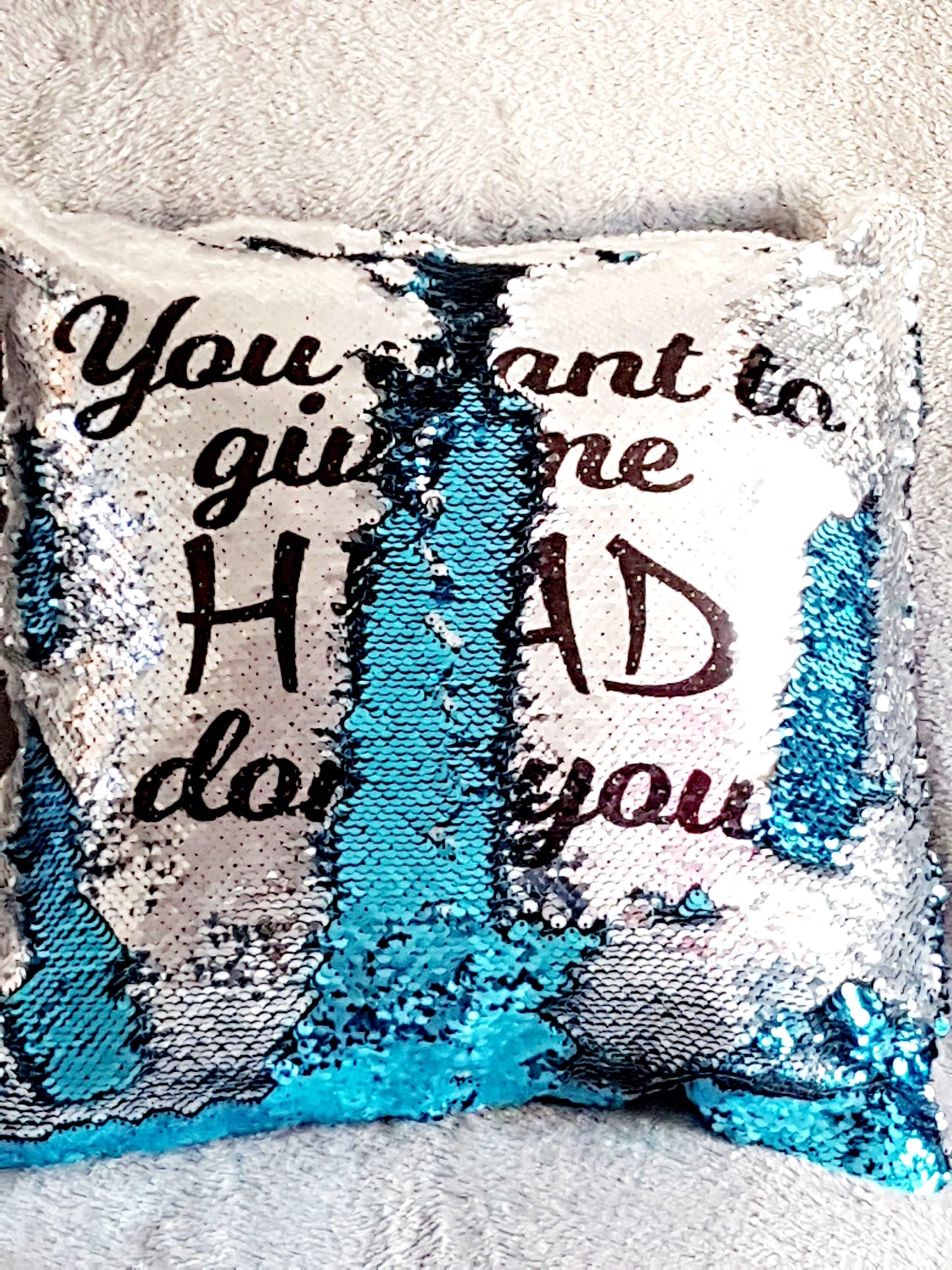 Cheeky Sequin Pillow - Best Friend Gift