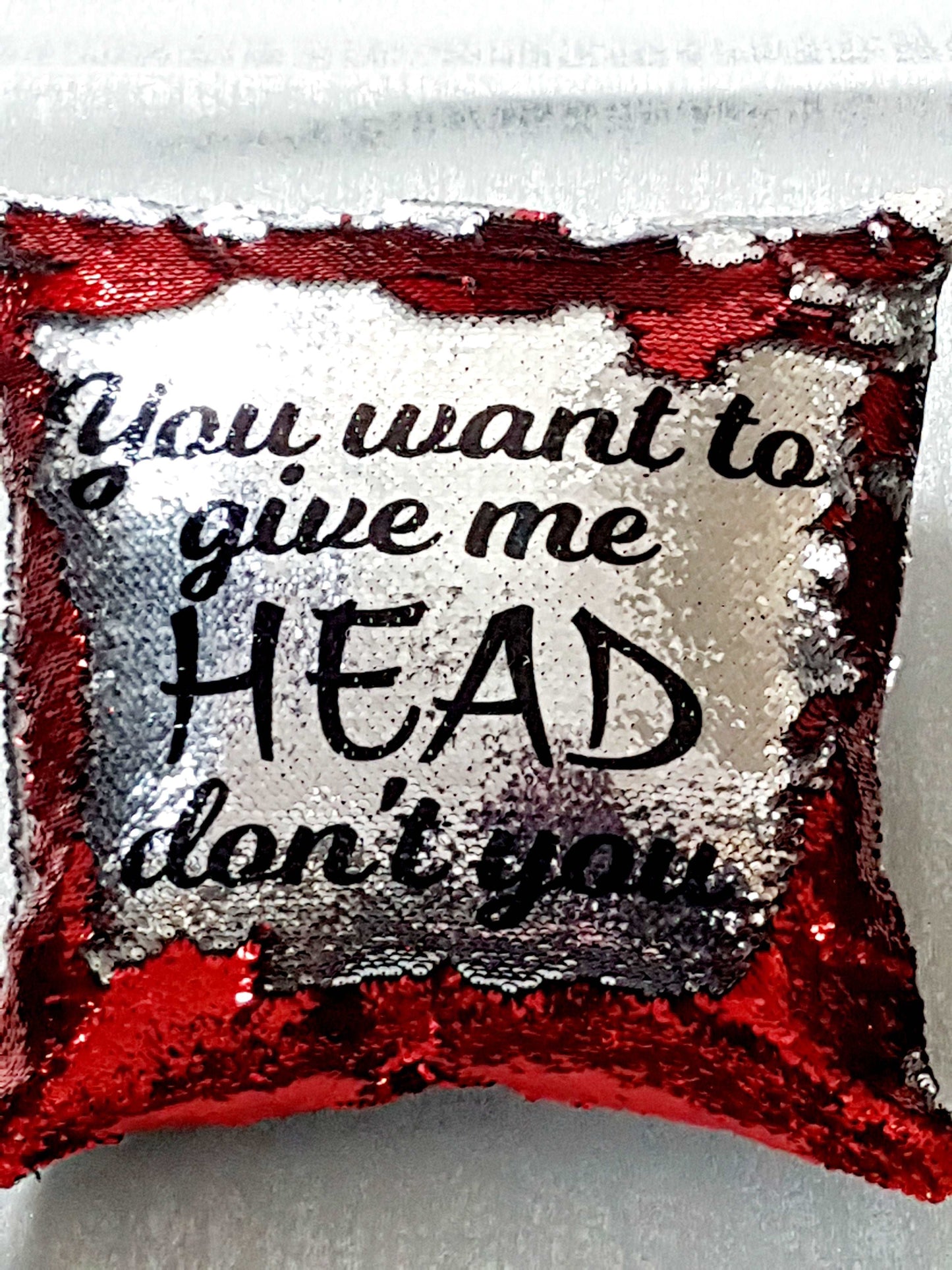 Cheeky Sequin Pillow - Best Friend Gift