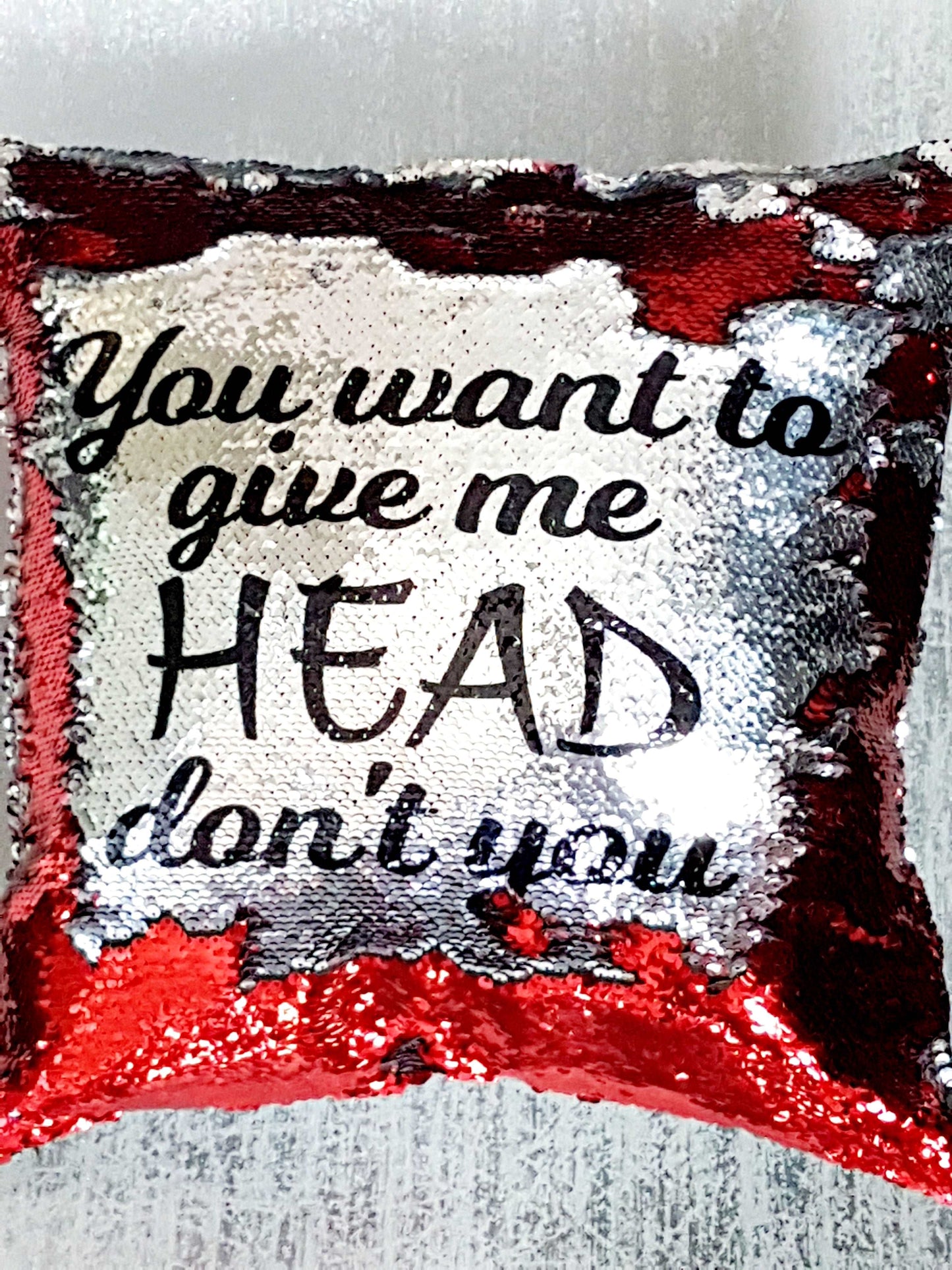 Cheeky Sequin Pillow - Best Friend Gift