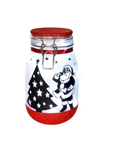 Large Christmas Lantern - Santa Light