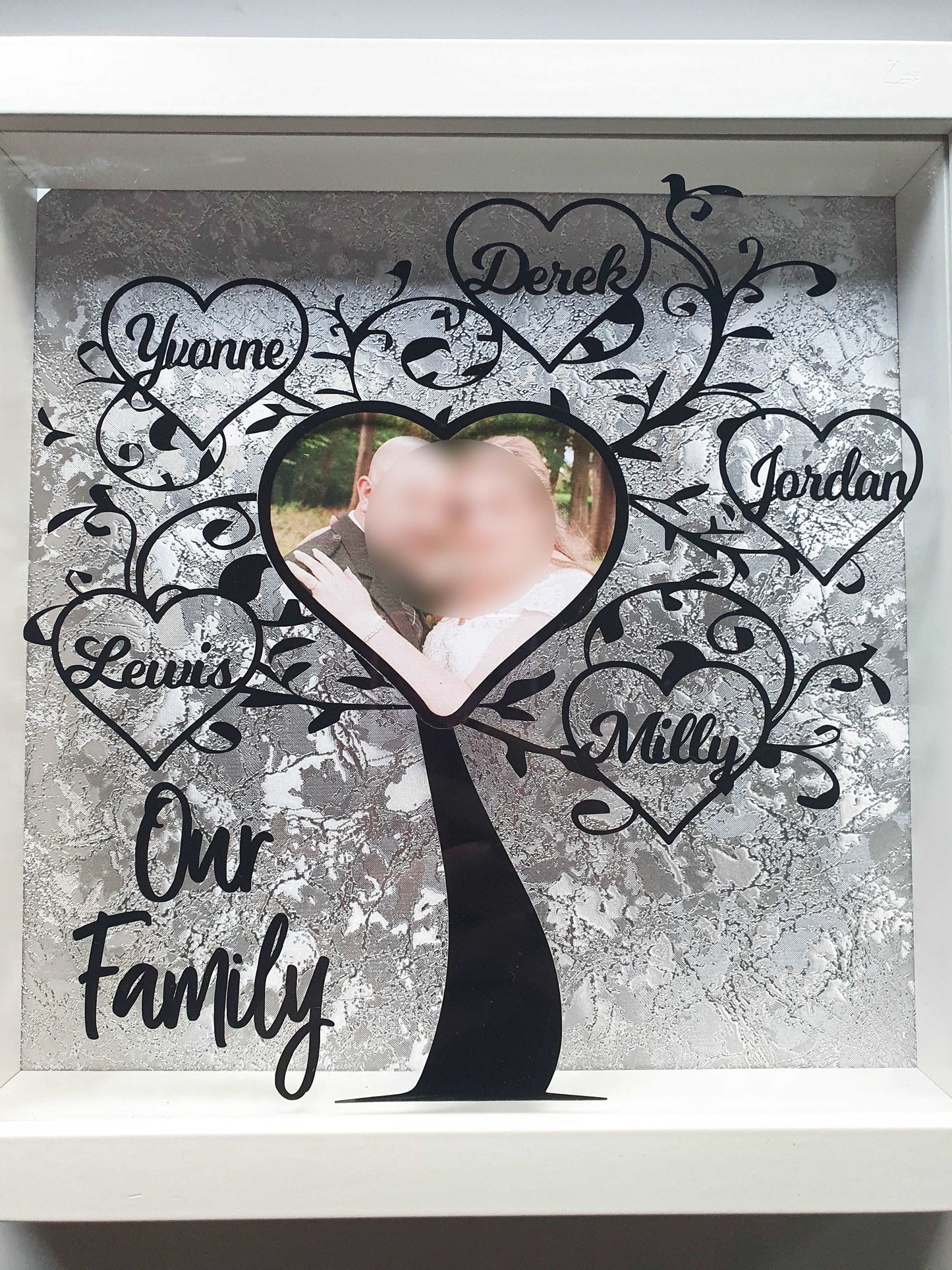 Personalised Family Tree Shadow Box Frame