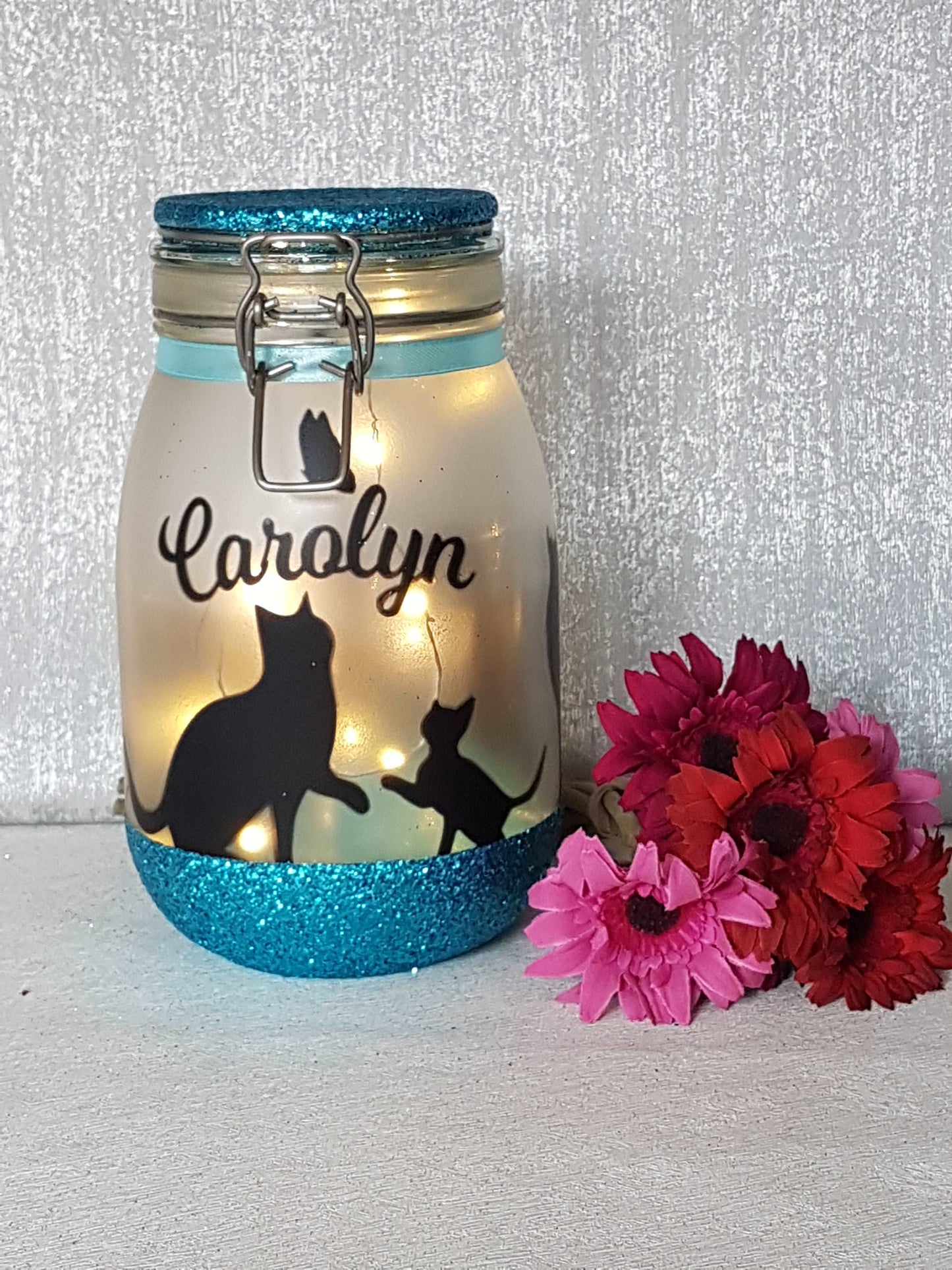 Large Personalised Cat Themed Light