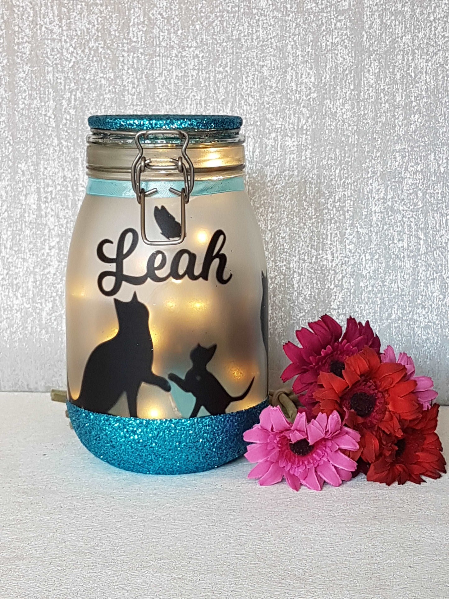 Large Personalised Cat Themed Light