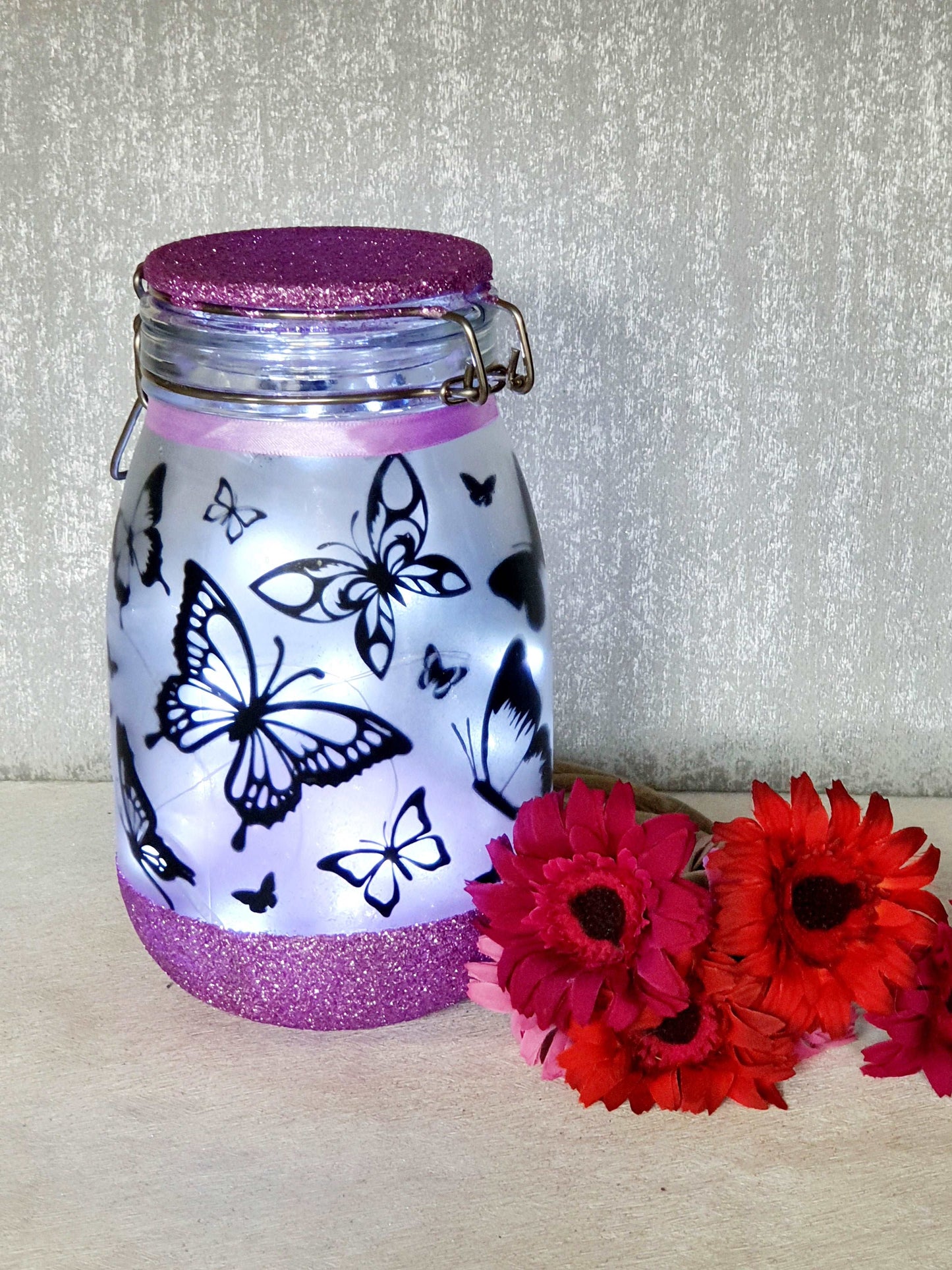 Butterfly Night light Jar - Large