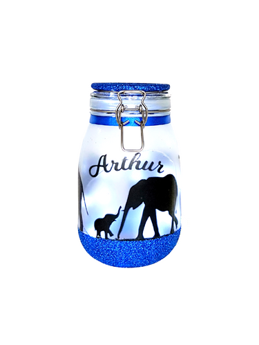 Large Personalised Elephant Themed Light