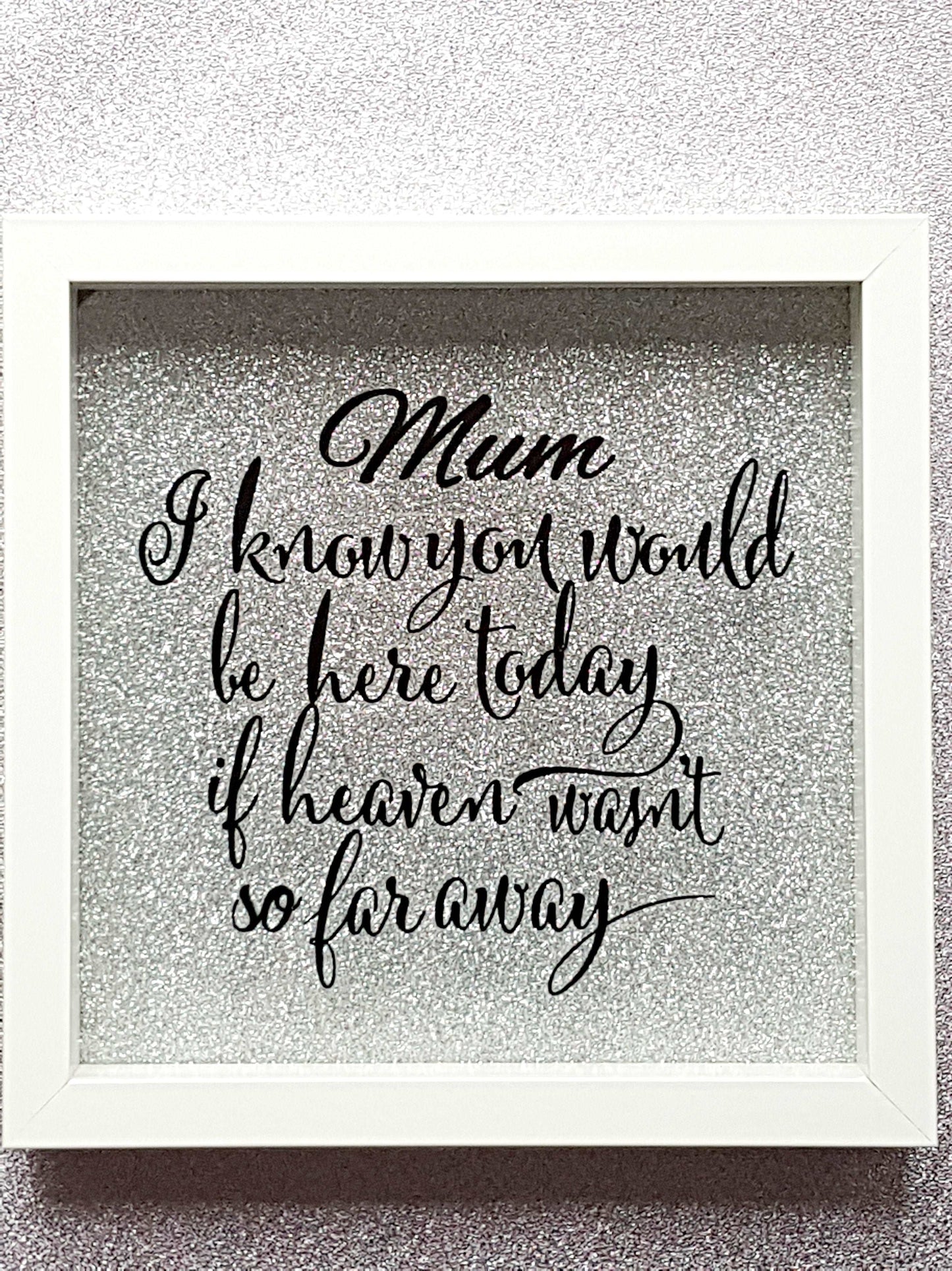 Personalised Memory Shadow Box Frame - In memory of a lost loved one