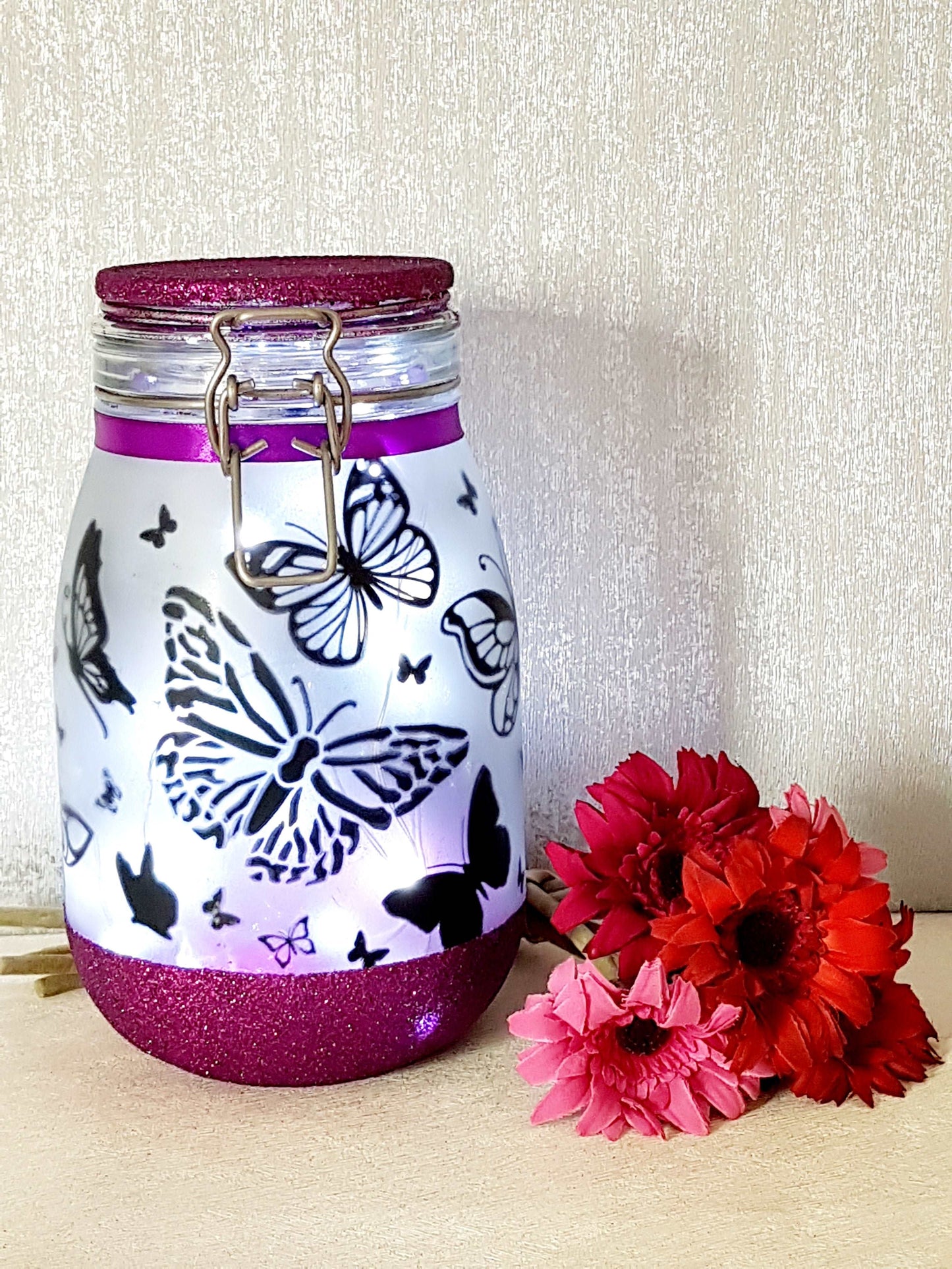 Butterfly Night light Jar - Large