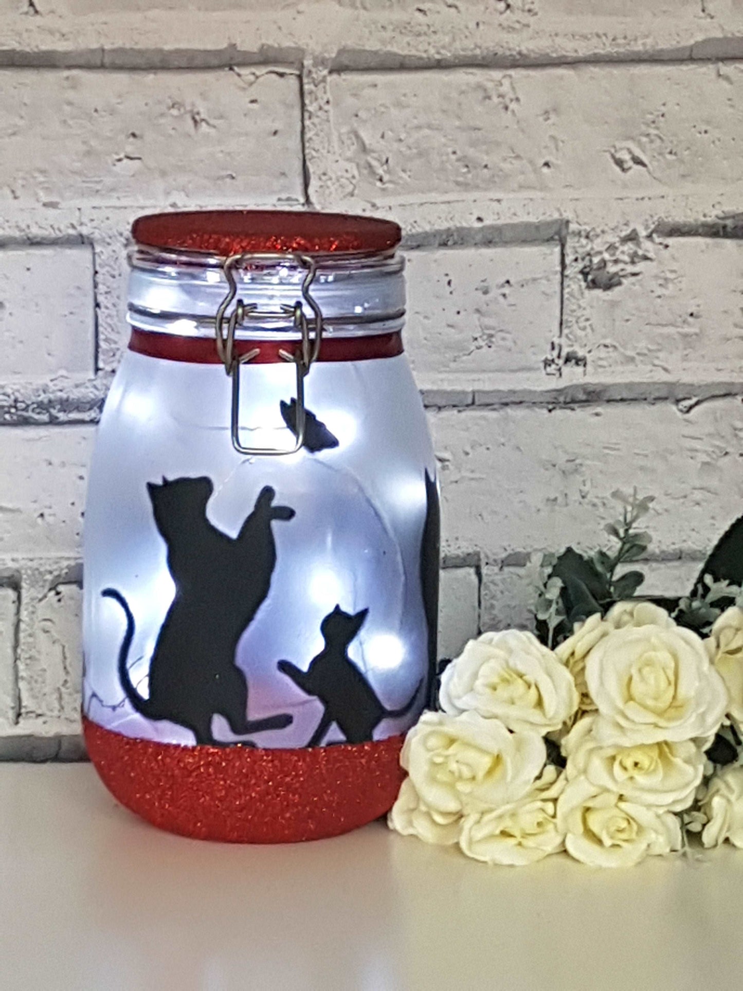 Large Personalised Cat Themed Light