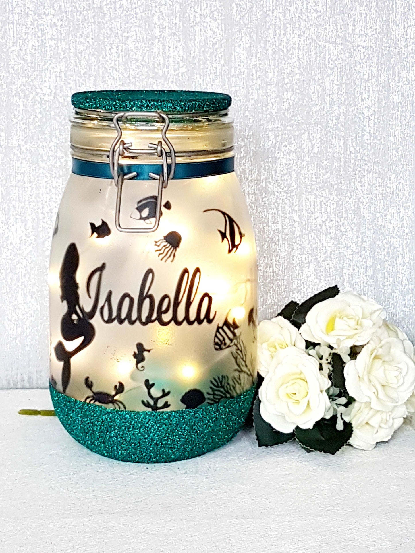 Large Personalised Mermaid Themed Light