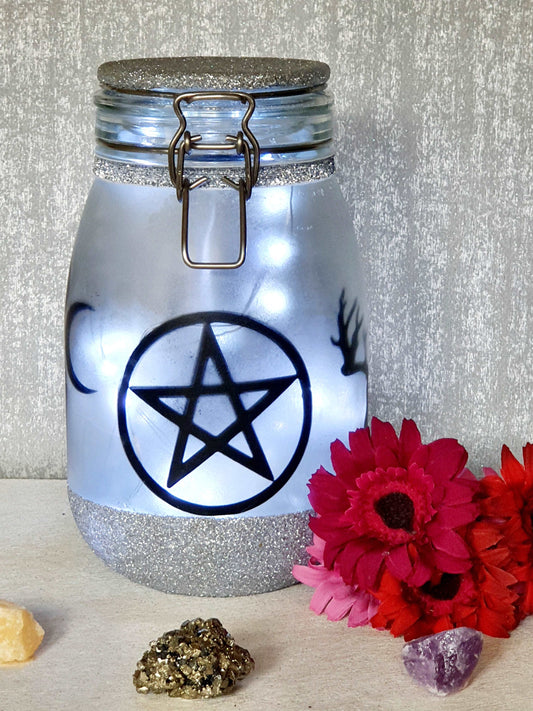 Large Wicca Night Light - Pagan Alter Decoration