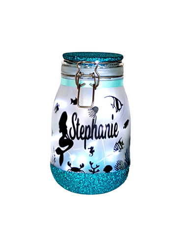 Large Personalised Mermaid Themed Light