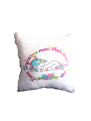 Unicorn sequin pillow hot sale