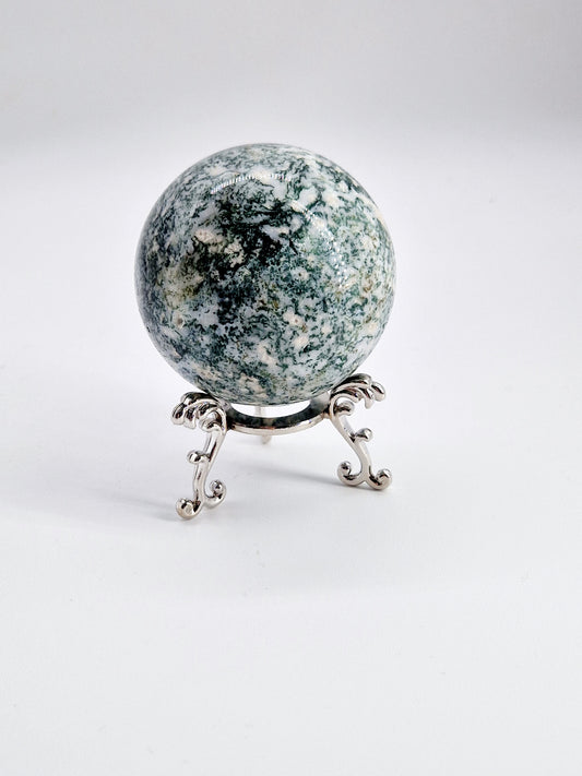 Tree Agate Sphere - Nature's Wisdom