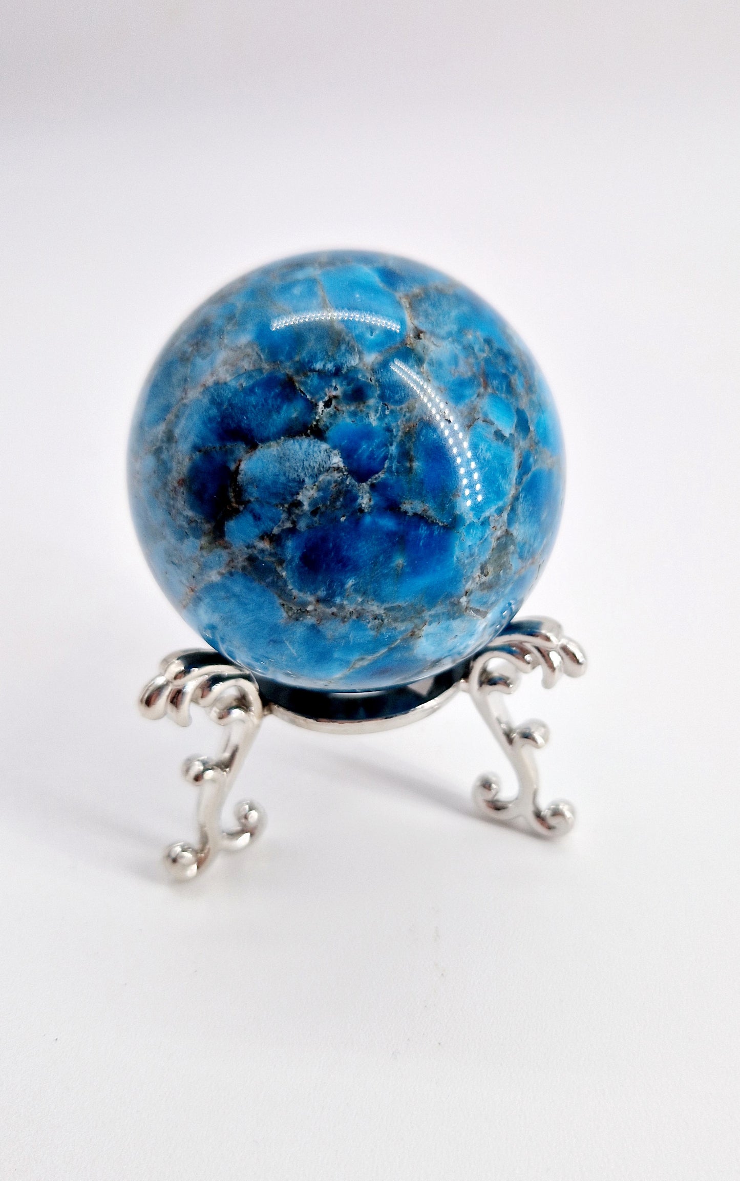 Blue Apatite Sphere - Visionary Clarity