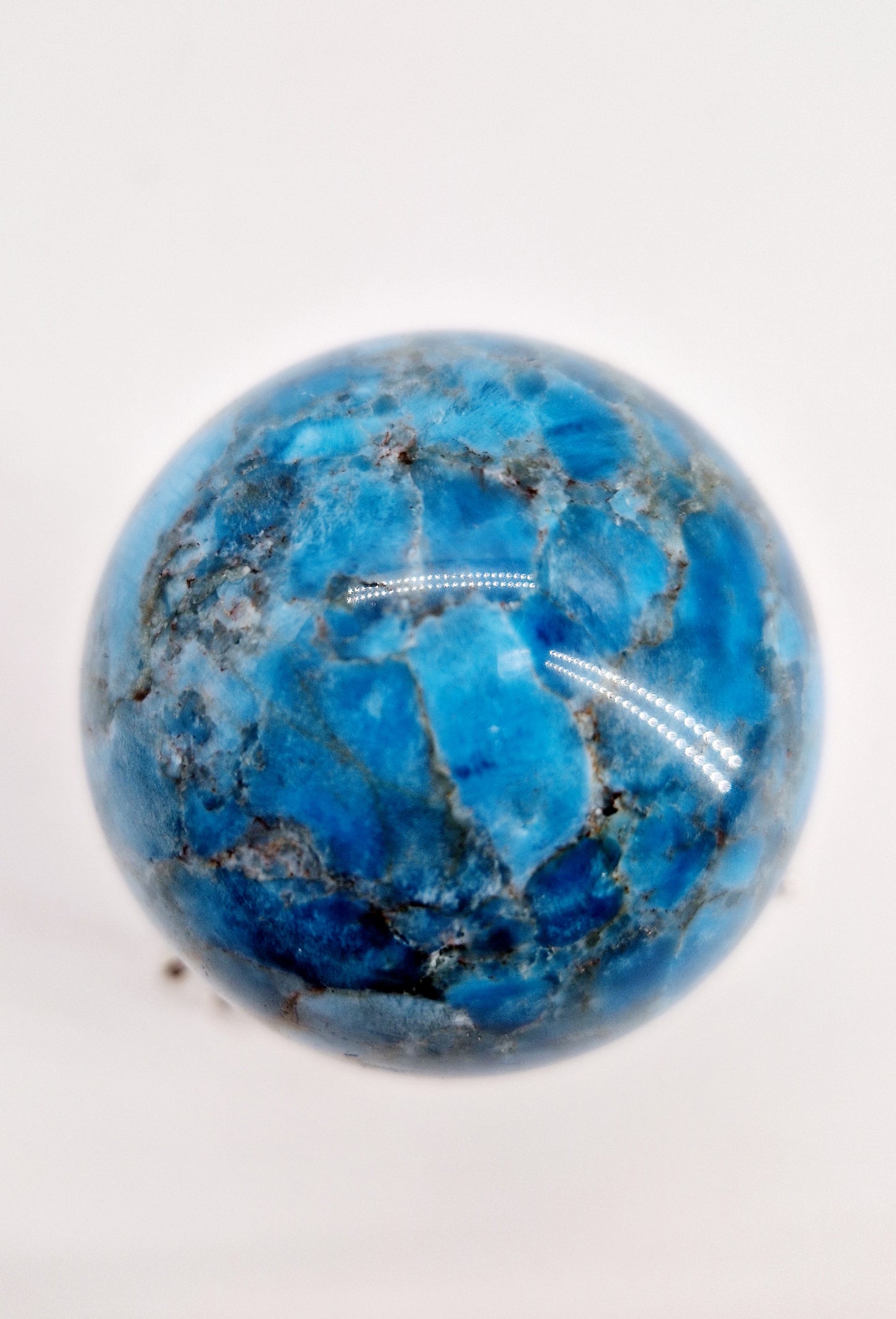 Blue Apatite Sphere - Visionary Clarity
