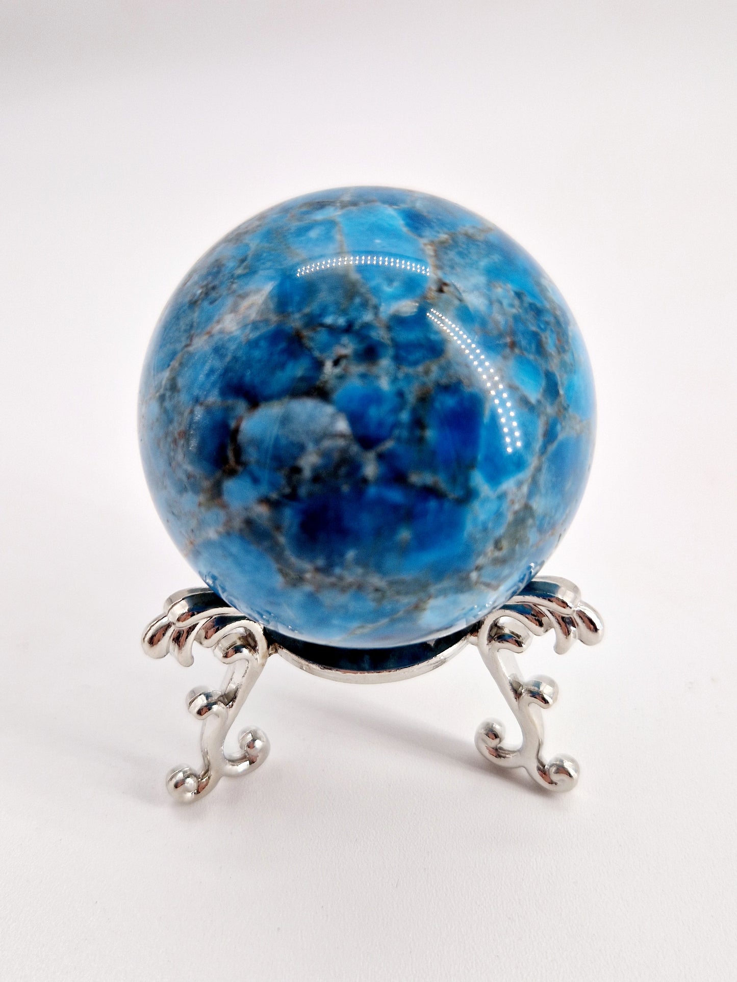 Blue Apatite Sphere - Visionary Clarity