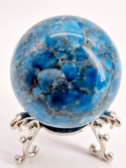 Blue Apatite Sphere - Visionary Clarity
