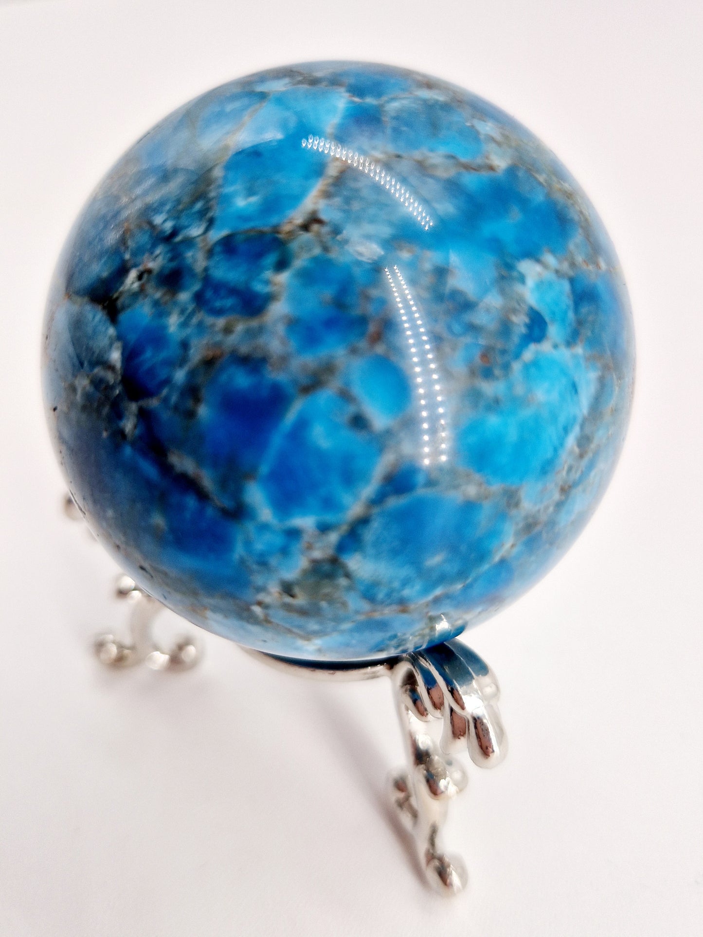 Blue Apatite Sphere - Visionary Clarity