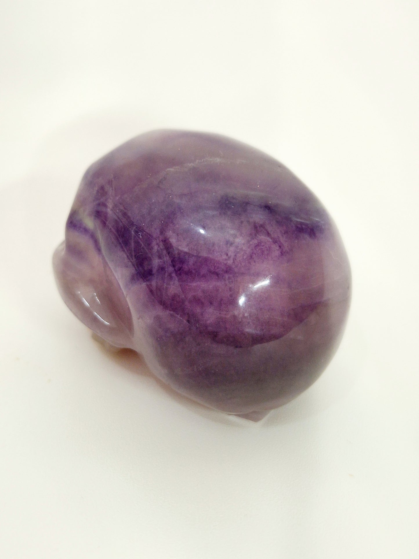 Mystical Purple Banded Fluorite Skull