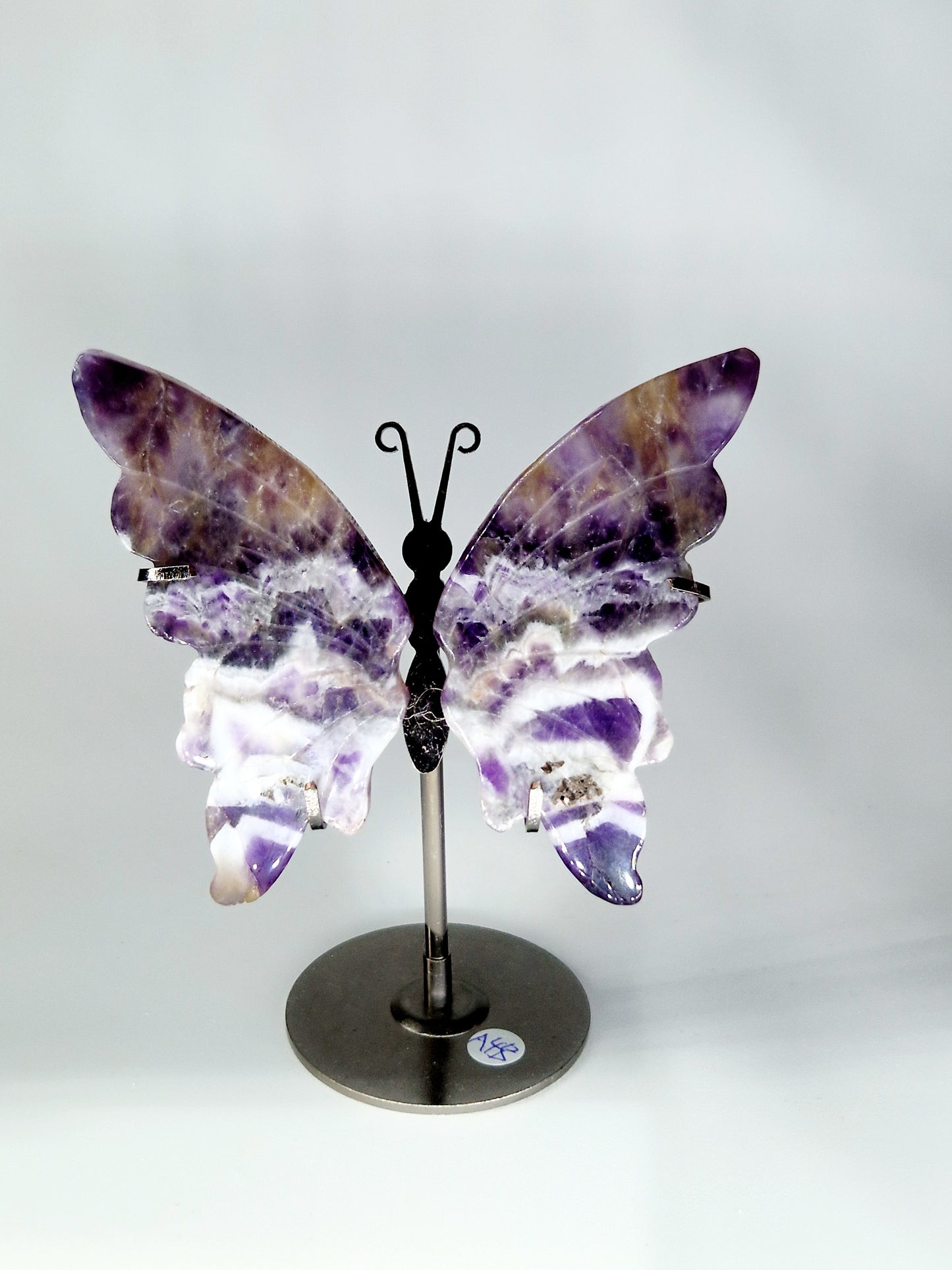 Dream Amethyst Butterfly Wings on Metal Stand - Spiritual Healing