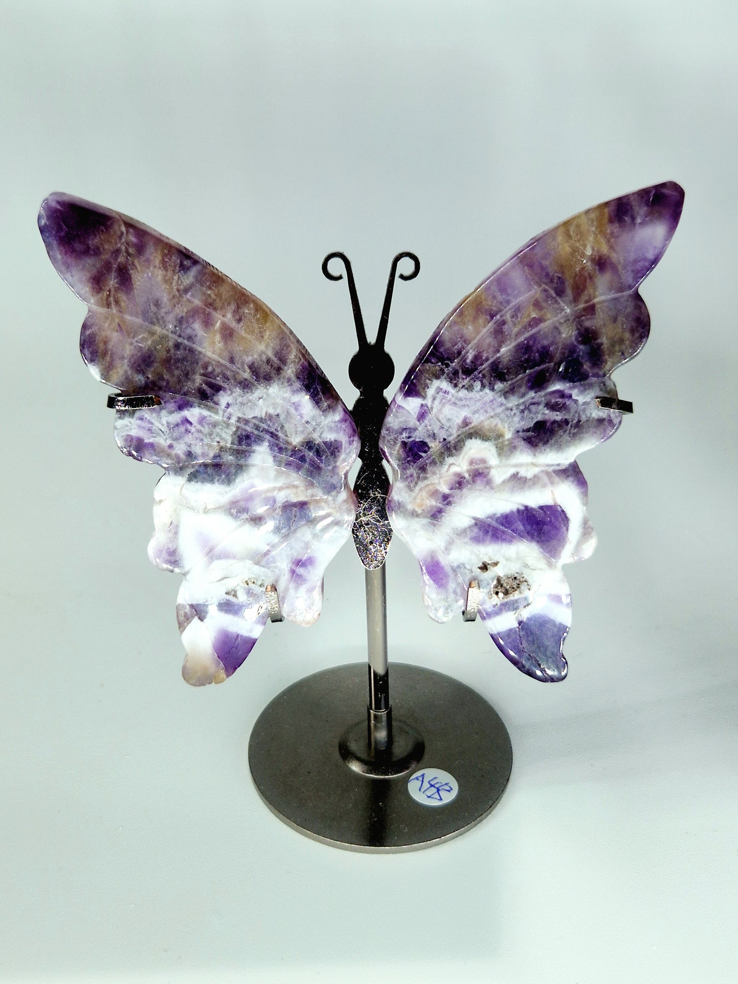 Dream Amethyst Butterfly Wings on Metal Stand - Spiritual Healing