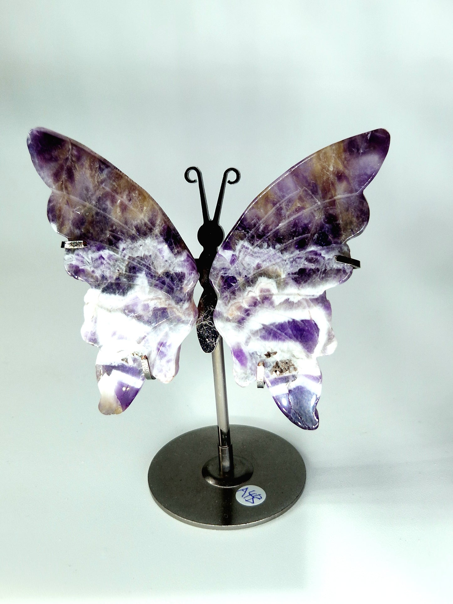 Dream Amethyst Butterfly Wings on Metal Stand - Spiritual Healing