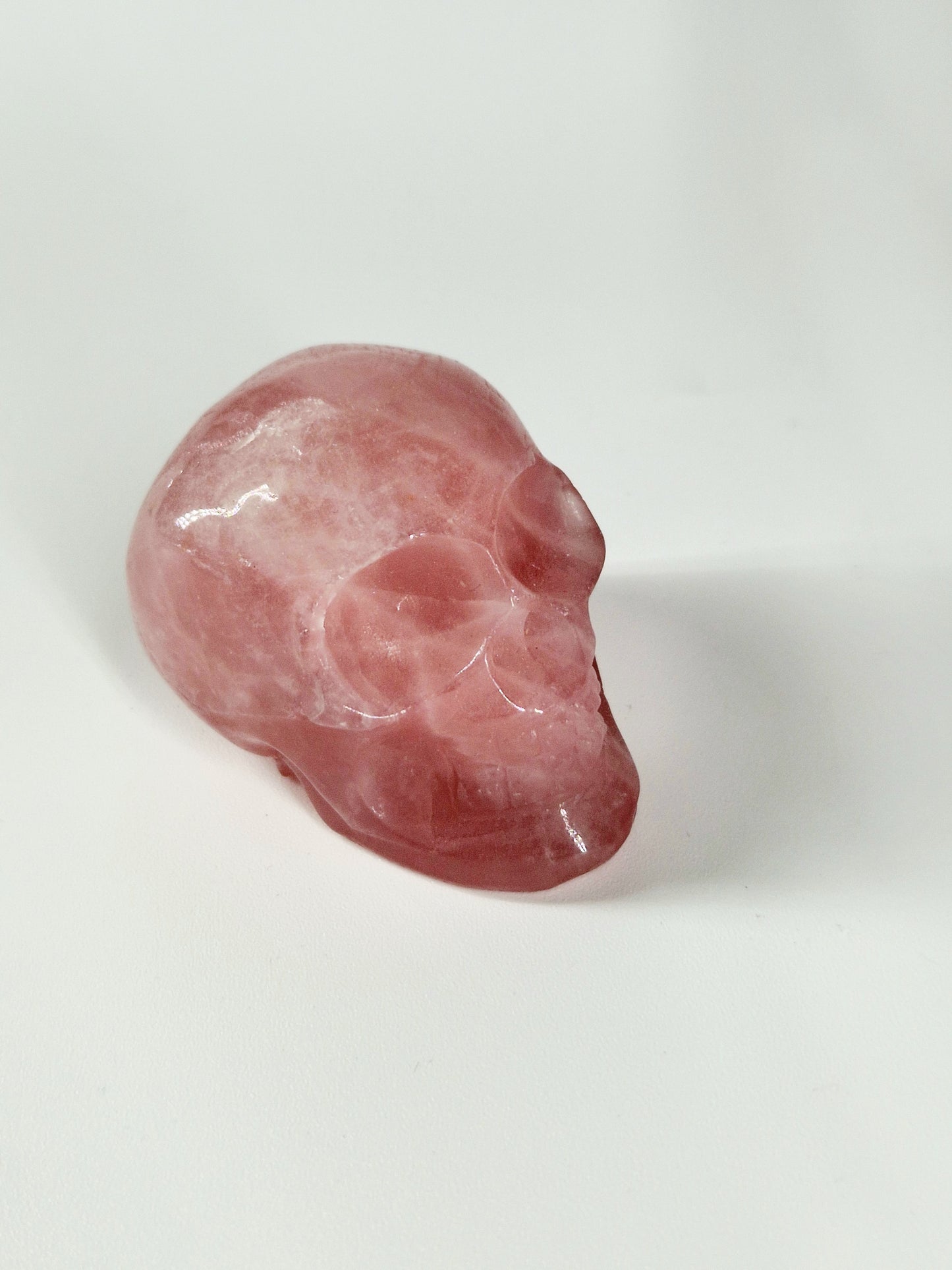 Small Rose Quartz Crystal Skull – A Companion for Love, Healing & Heart Magic