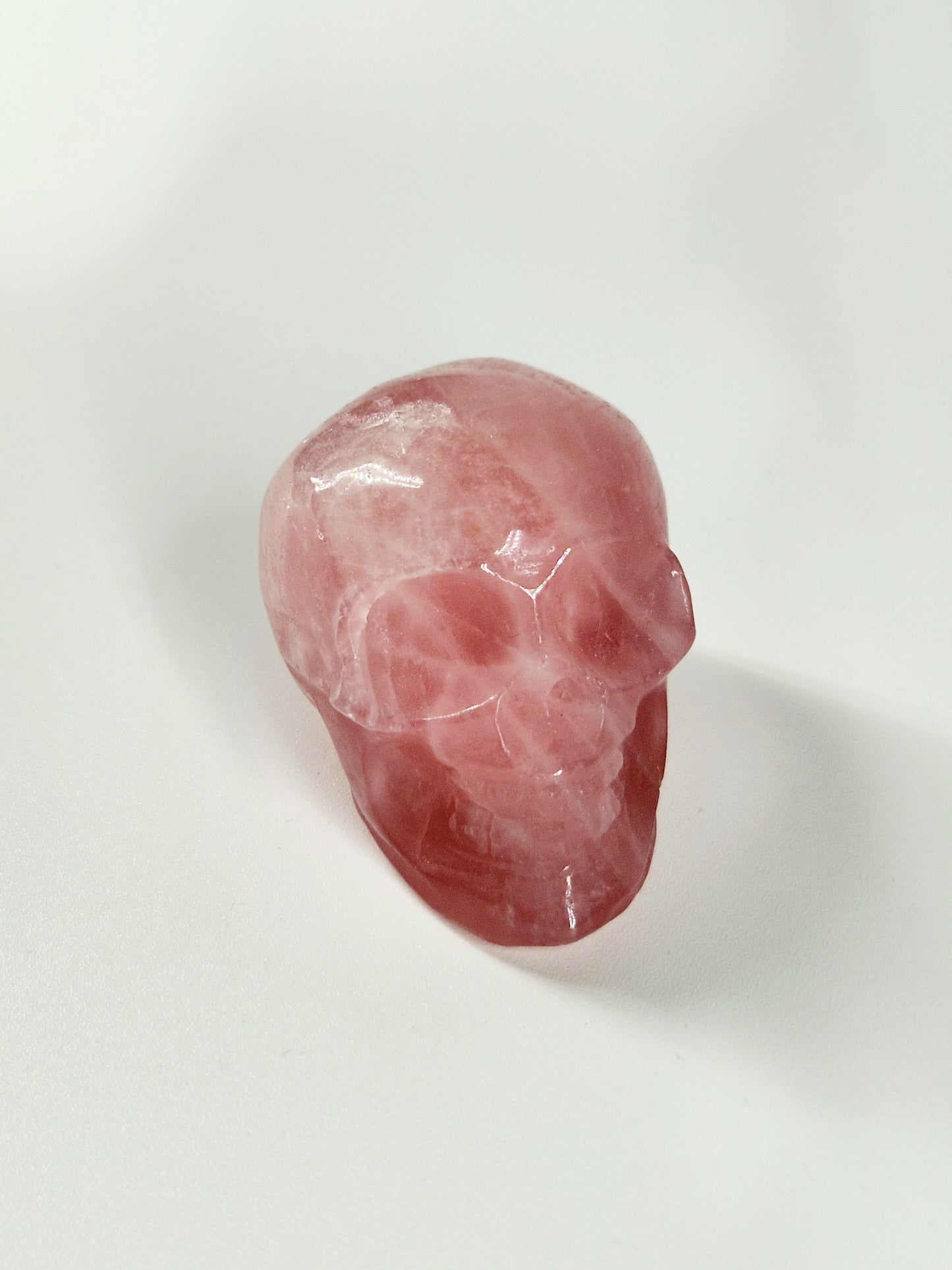 Small Rose Quartz Crystal Skull – A Companion for Love, Healing & Heart Magic