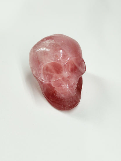 Small Rose Quartz Crystal Skull – A Companion for Love, Healing & Heart Magic