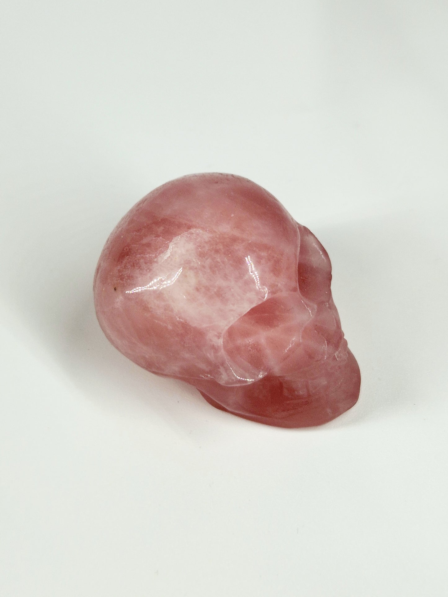 Small Rose Quartz Crystal Skull – A Companion for Love, Healing & Heart Magic