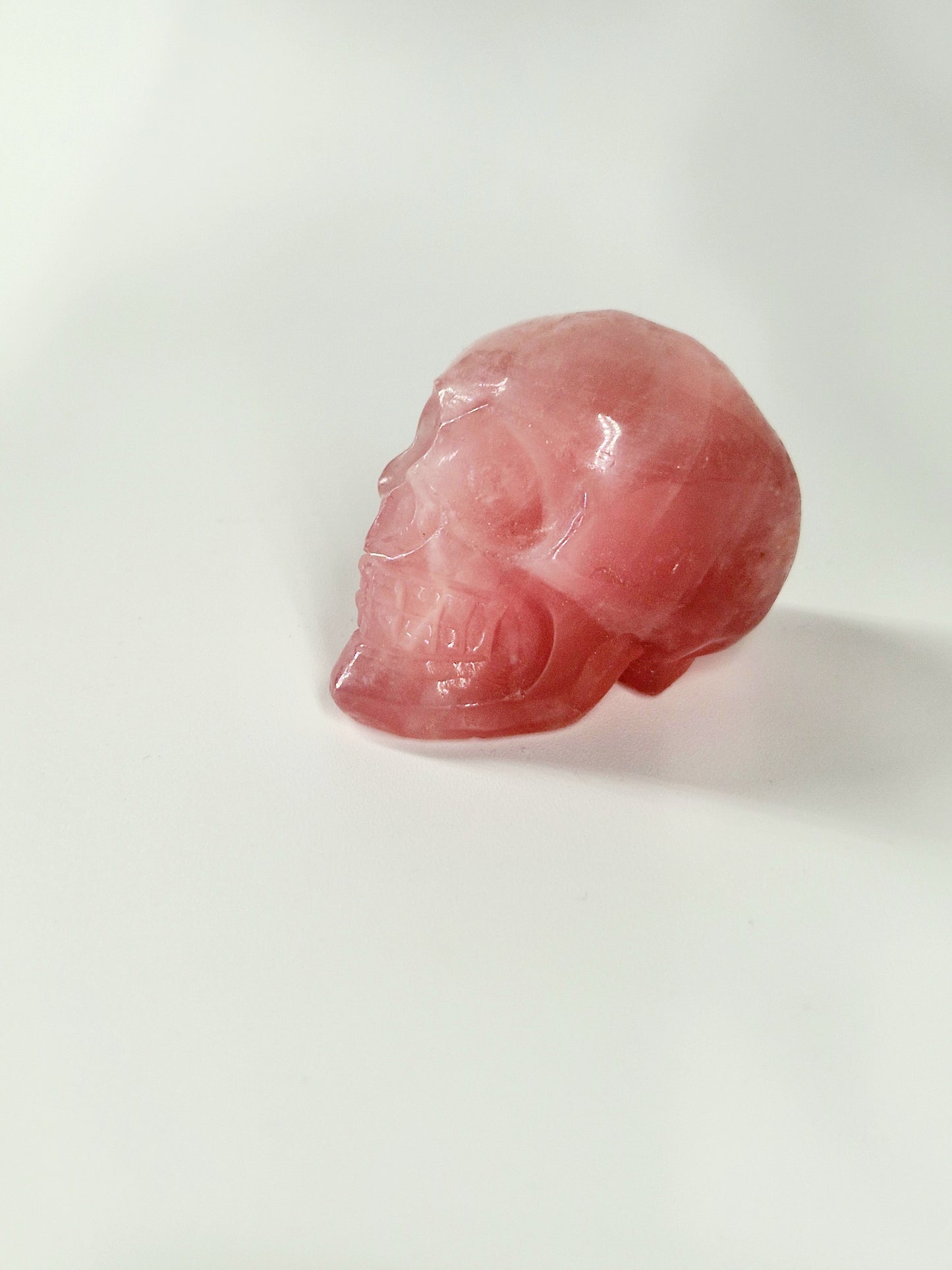 Small Rose Quartz Crystal Skull – A Companion for Love, Healing & Heart Magic