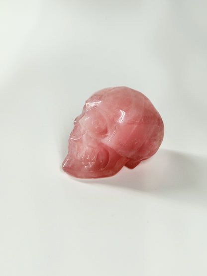 Small Rose Quartz Crystal Skull – A Companion for Love, Healing & Heart Magic