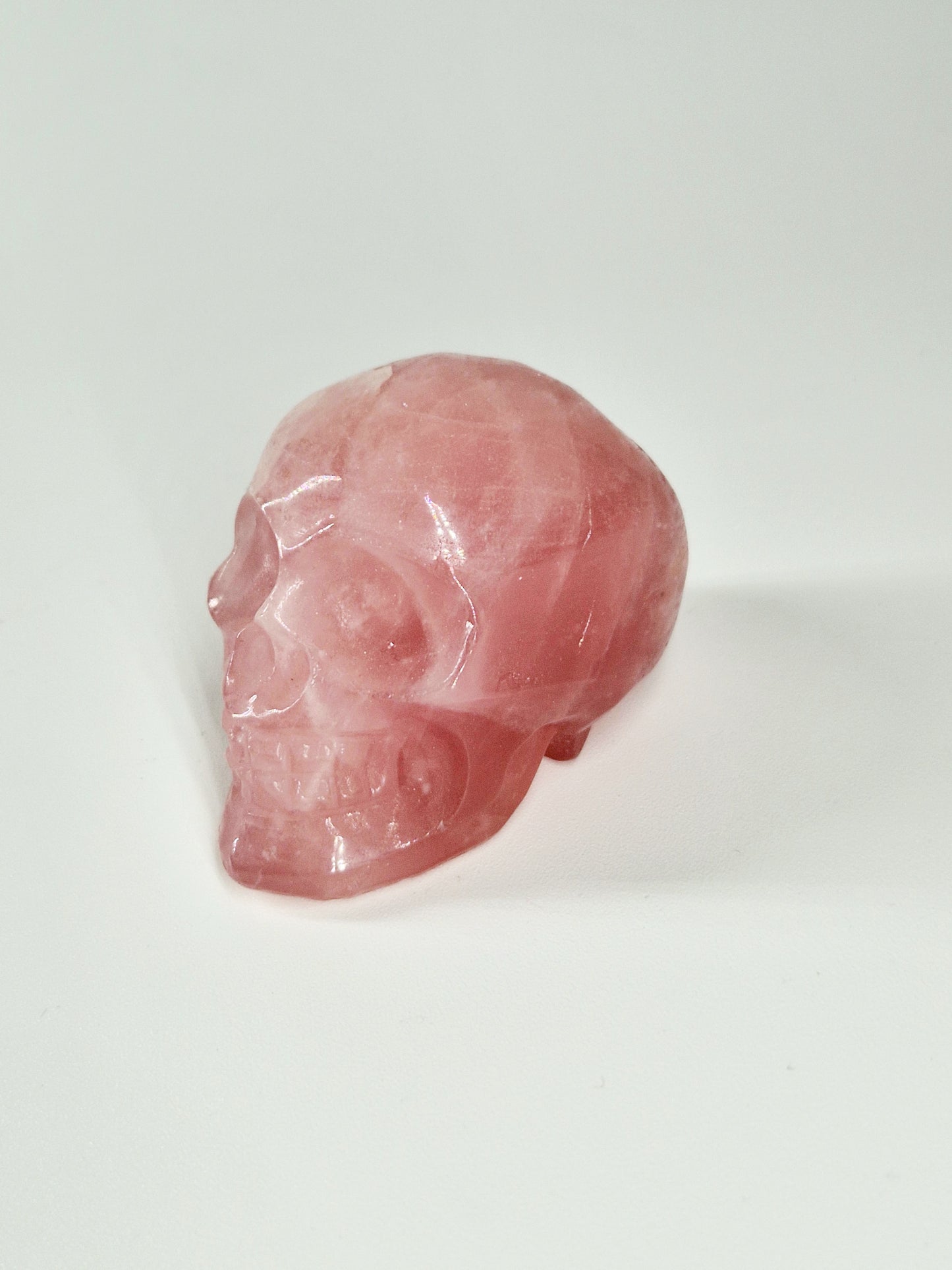 Small Rose Quartz Crystal Skull – A Companion for Love, Healing & Heart Magic