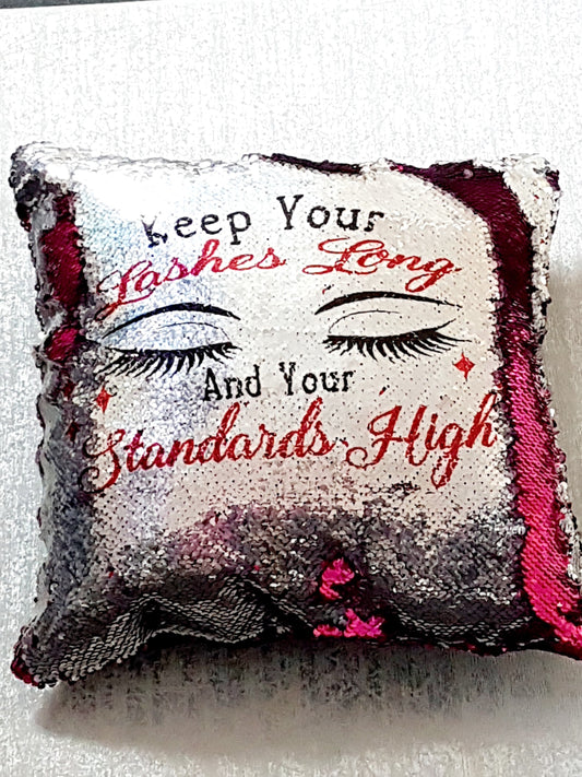 Reversible Sequin Makeup Lovers Cushion