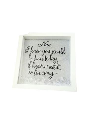 Personalised Memory Shadow Box Frame - In memory of a lost loved one