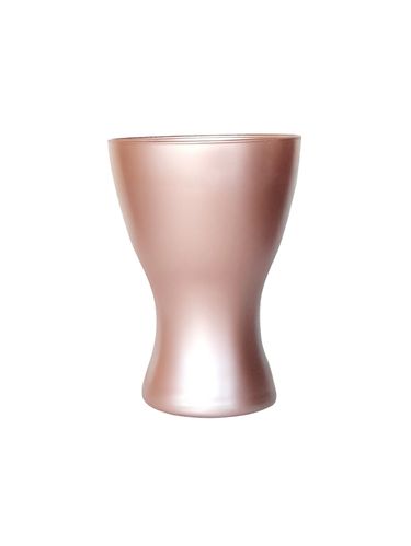 Rose Gold Hand Painted Flower Vase