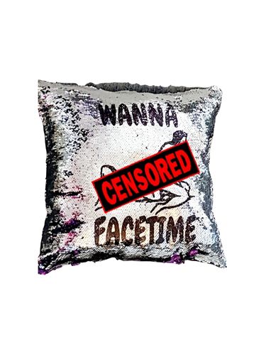 X-rated Erotic Reversible Sequin Pillow