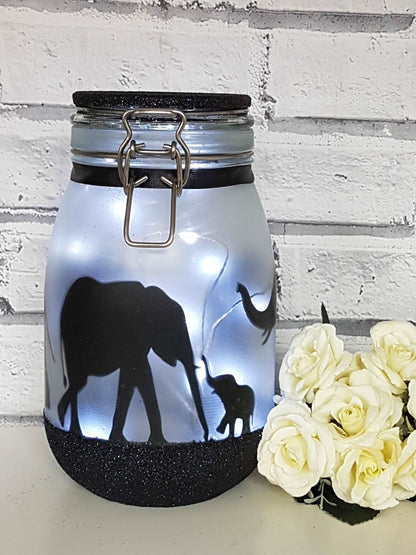 Large Personalised Elephant Themed Light