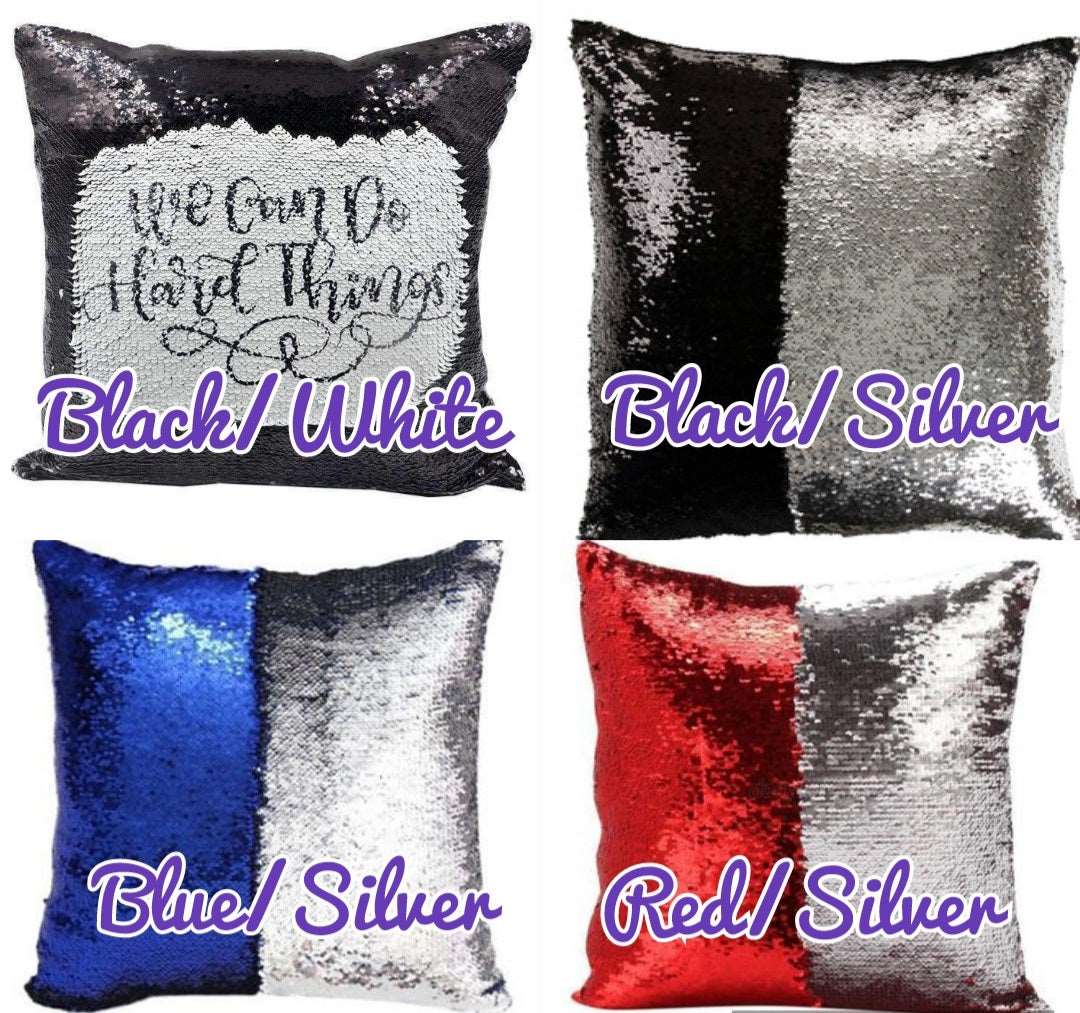 Christmas Reversible Sequin Cushion