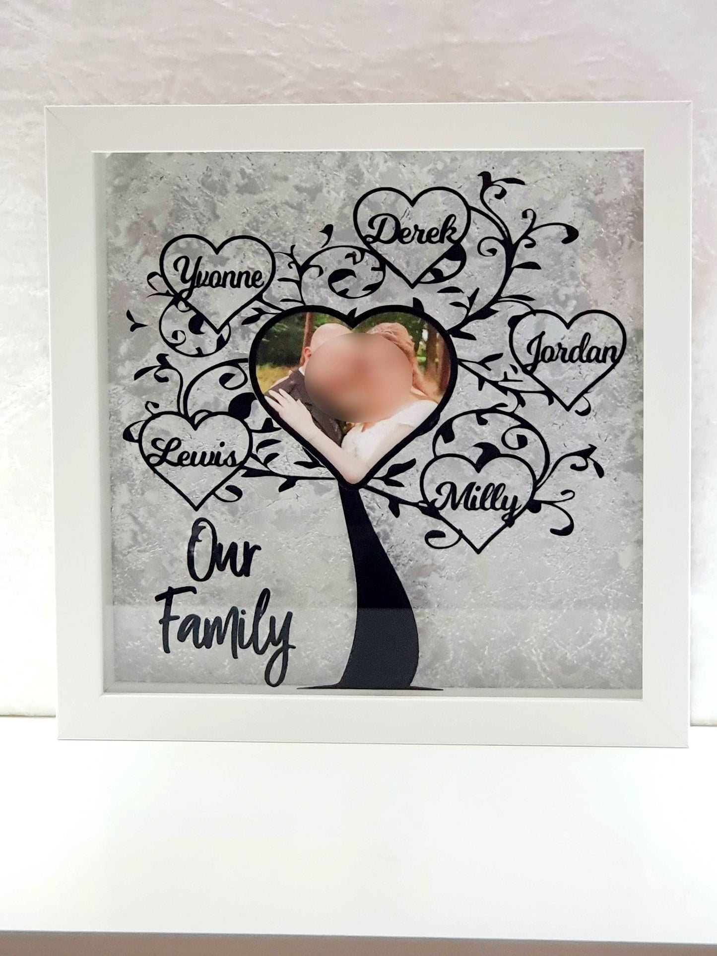 Personalised Family Tree Shadow Box Frame