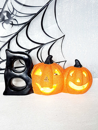 Large Ceramic Pumpkin Candle Holder,