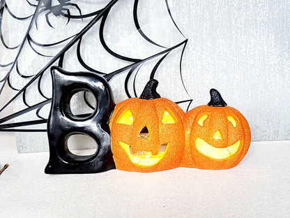 Large Ceramic Pumpkin Candle Holder,