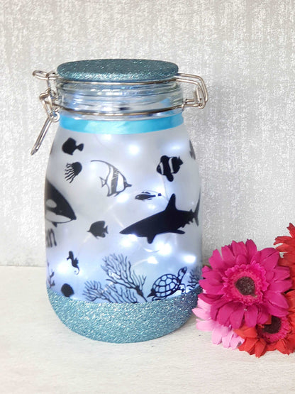 Large Personalised Orca Whale Night Light