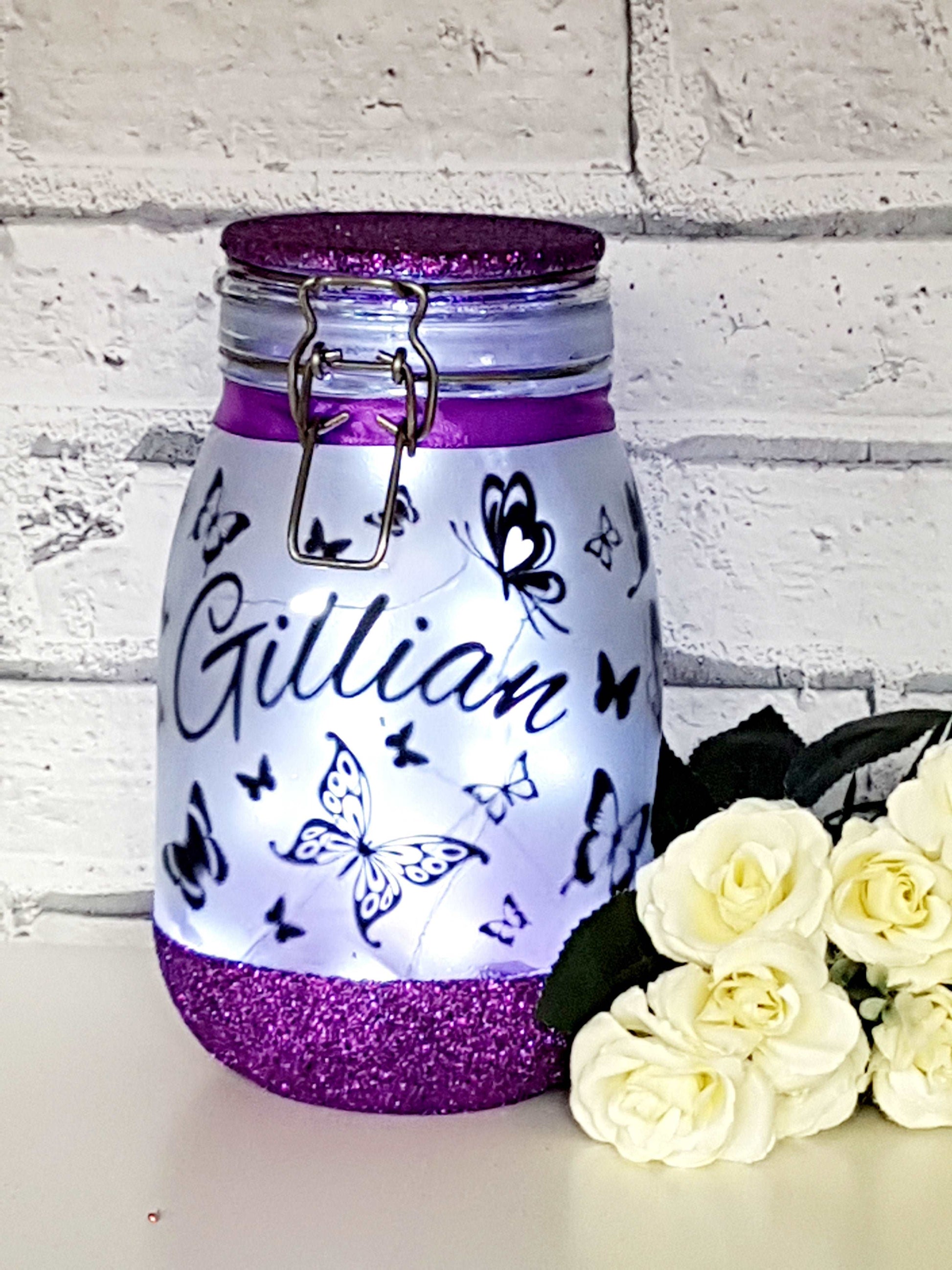 Large Personalised Butterfly Light