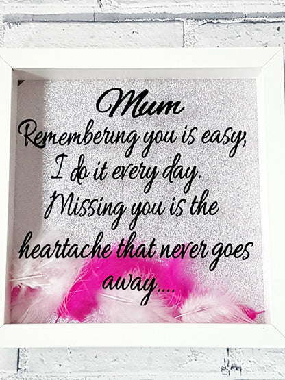 Personalised Keepsake Shadow Box Frame